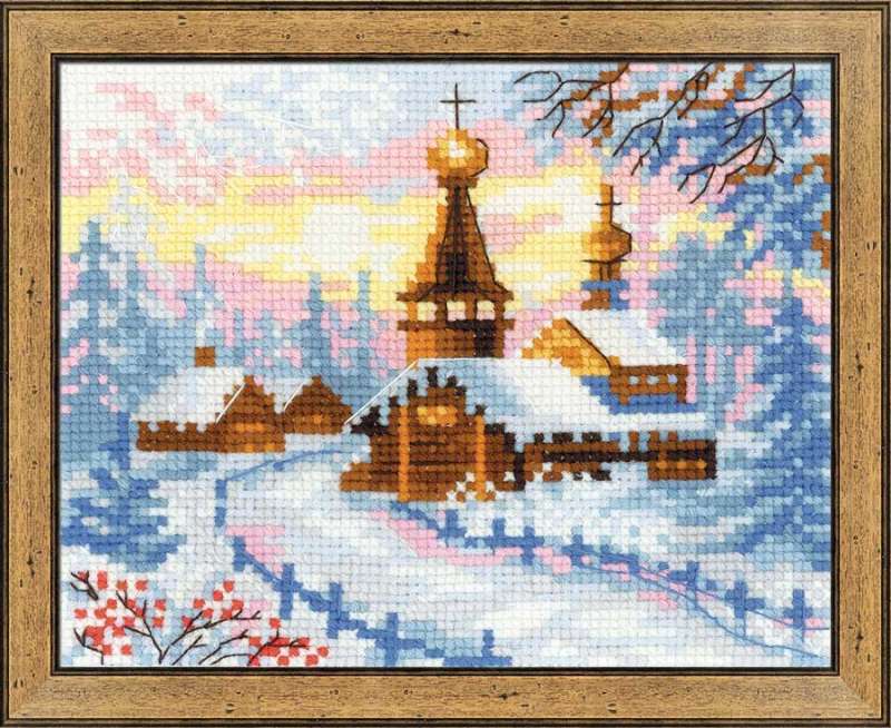 1326 Деревенский пейзаж. Зима